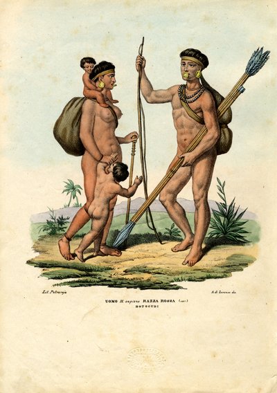 Botocudo-Indianer, 1863-79 von Raimundo Petraroja